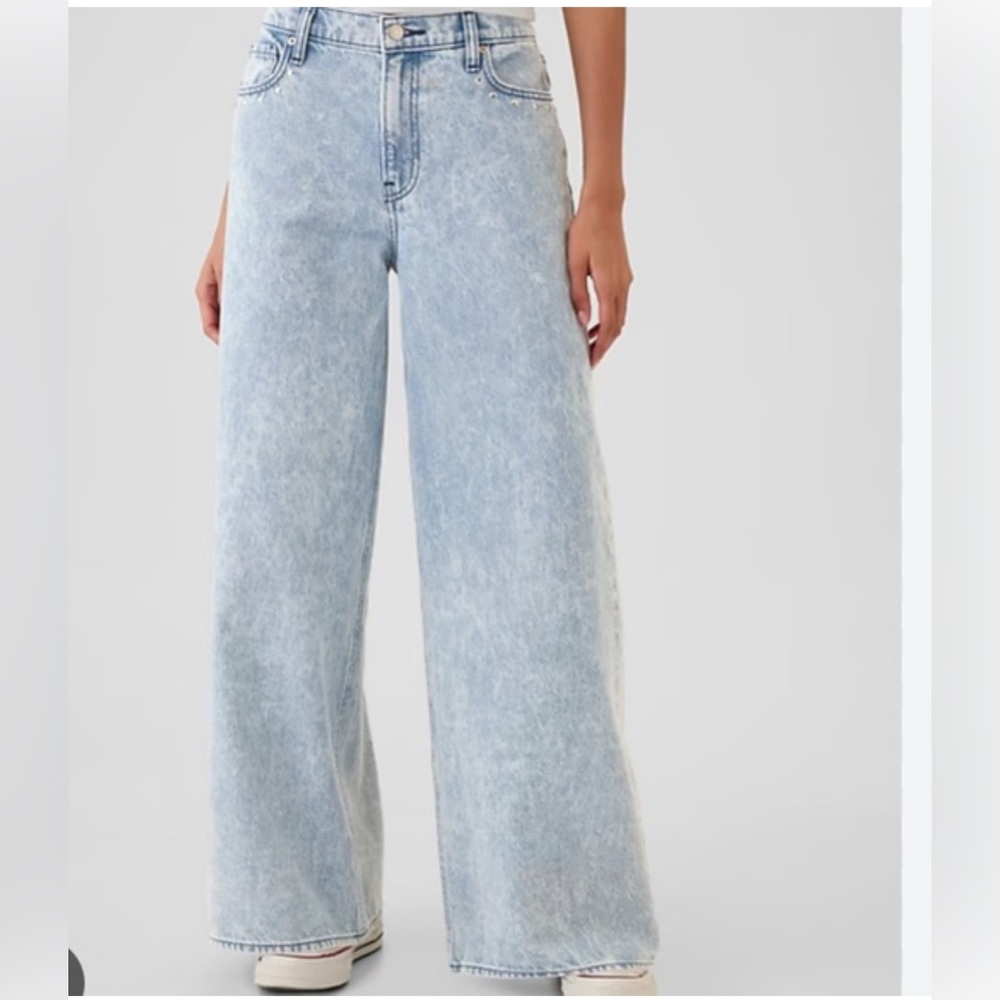 Gap Studded Baggy Wide leg Jeans